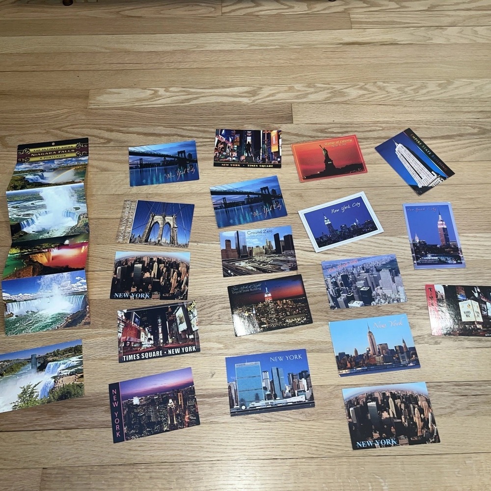lot 23 vtg POSTCARDS from New York Statue of LIBERTY & Niagara Falls
